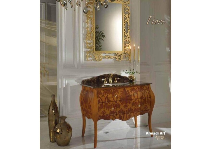 ארון אמבטיה מעץ Fiore